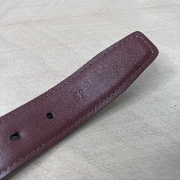 Torino Woven European Ribbed Striped Surcingle Belt Navy/Red Men's Size Medium - Picture 7 of 9